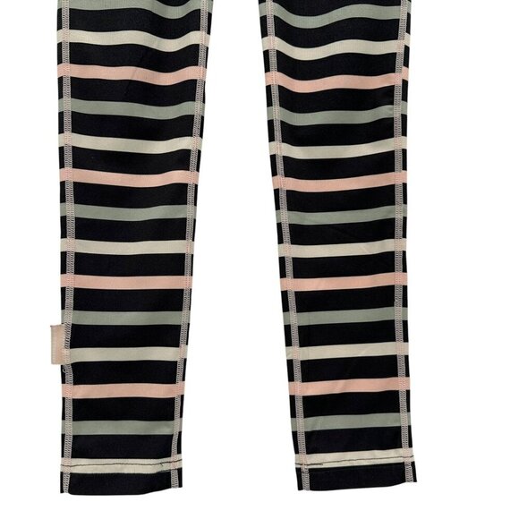 Kari Traa Fryd Base Layer Pants Striped Pink Gray Green Ivory Leggings XS - Picture 3 of 8